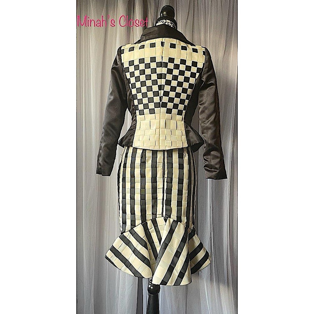 Custom made knit suit, Size 0